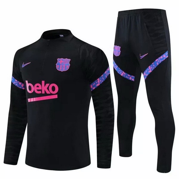 Tuta Calcio Barcellona 21/22 Nero Porpora